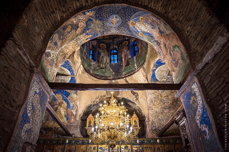 Interior View of the Katholikon of Vlatadon Monastery