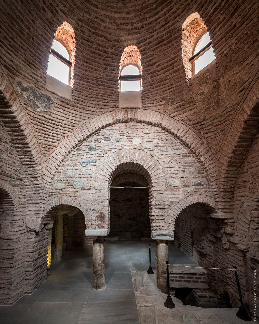 Byzantine Bath of Thessaloniki - Interior View under the main Dome