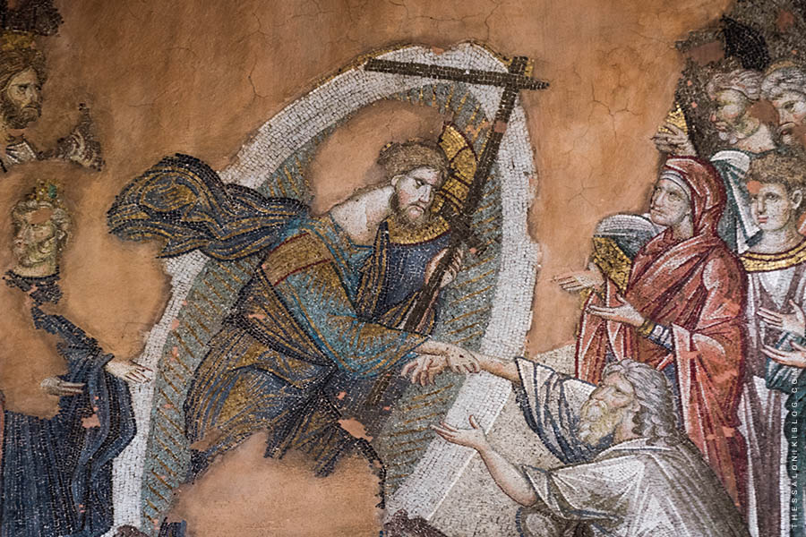 Η Ανάσταση του Κυρίου - Βυζαντινό μωσαϊκό ναού Αγίων Αποστόλων Θεσσαλονίκης (UNESCO)