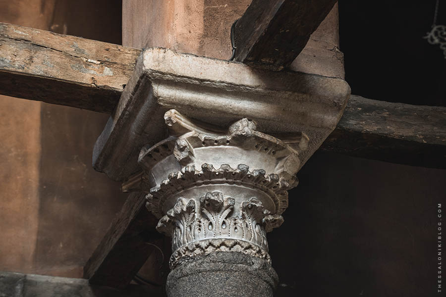 Church of the Holy Apostles - Decorative Capital on one of the Nave's Central Columns
