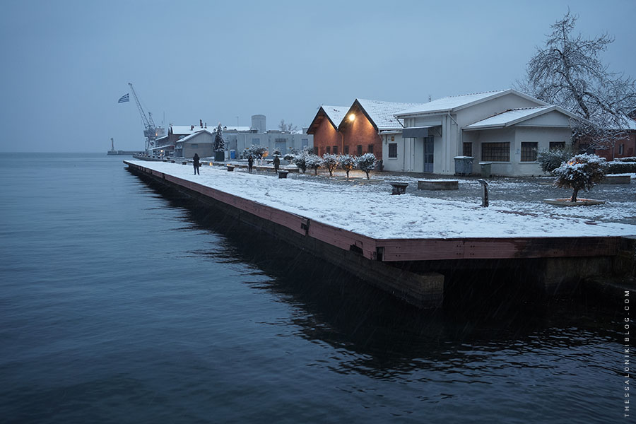 Port of Thessaloniki - Pier 1 Snow-covered
