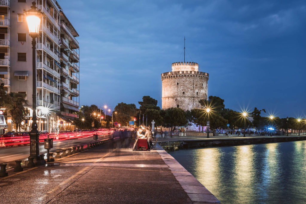 Thessaloniki Blog - The White Tower of Thessaloniki by Night