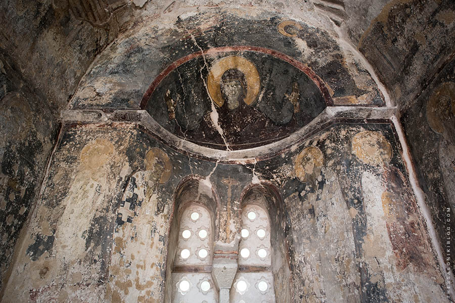 Agios Panteleimon - Damaged Wall Paintings at the South Chapel