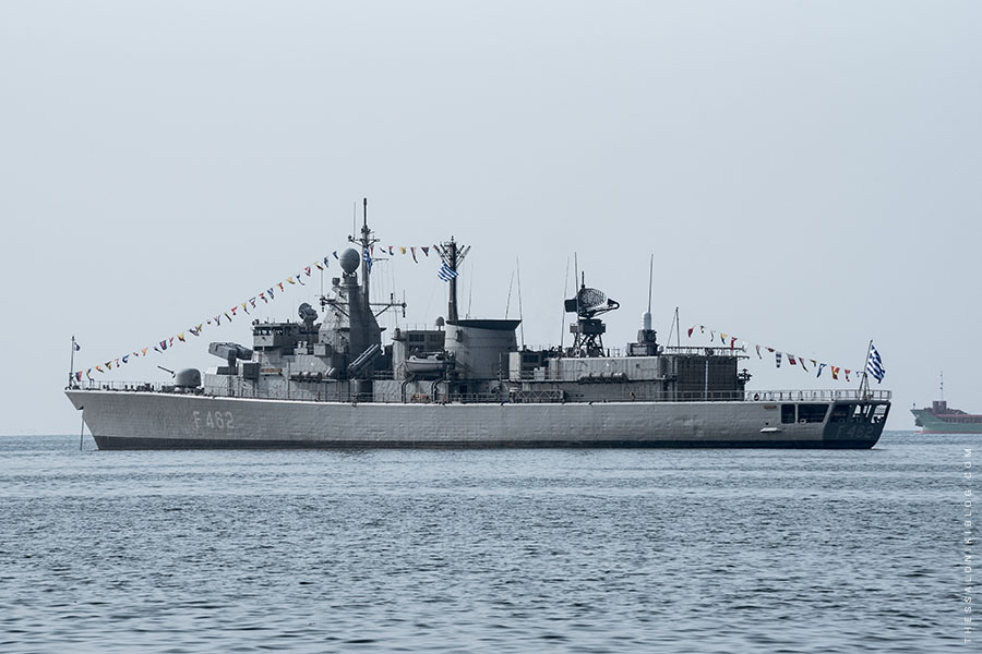 Naval Ship in Thermaikos Gulf