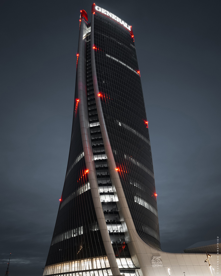 Milan CityLife - The Generali Tower designed by Zaha Hadid