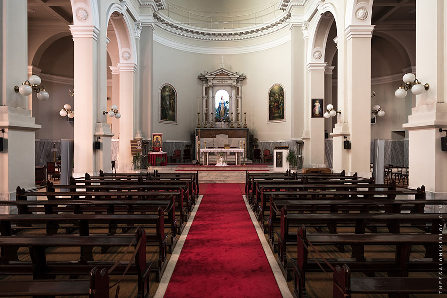 Thessaloniki Catholic Church Interior